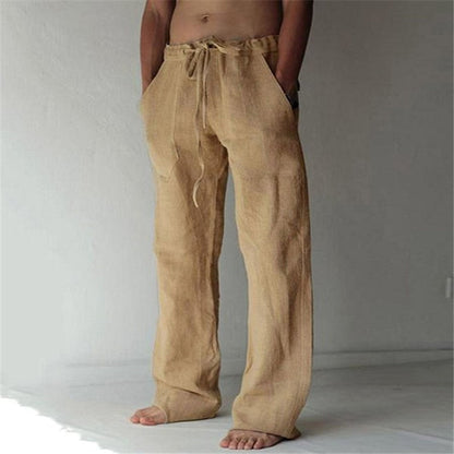 Benjamin - Pantalon homme lin casual uni