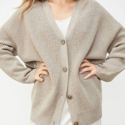 Leah - Cardigan cachemire femme surdimensionné