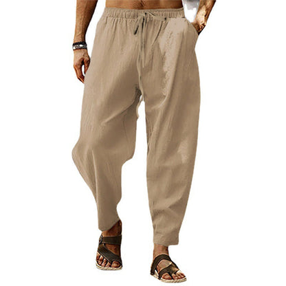 Titus - pantalon de plage homme avec poches coton lin